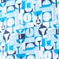 Boys 8-20 Short Sleeve Novelty Geometric Polo