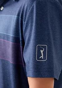 Boys 8-20 Short Sleeve Motion Chest Stripe Polo