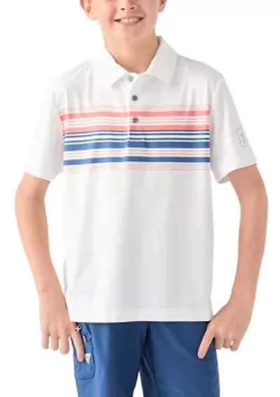 Boys 8-20 Chest Stripe Polo Shirt