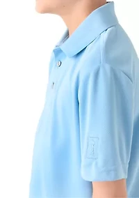 Boys 8-20 Short Sleeve Solid AIRFLUX™ Mesh Polo Shirt