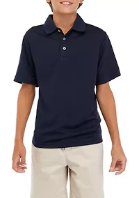Boys 8-20 Airflux Solid Mesh Short Sleeve Golf Polo Shirt