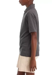 Boys 8-20 Airflux Solid Mesh Short Sleeve Golf Polo Shirt