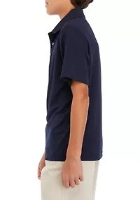 Boys 8-20 Airflux Solid Mesh Short Sleeve Golf Polo Shirt