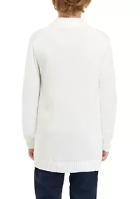 Boys 8-20 Cotton 1/4 Zip Sweater