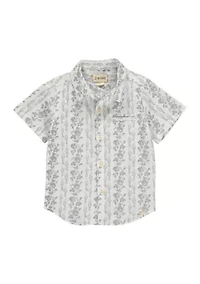 Boys 2-10 Short Sleeve Pier Print Shirt
