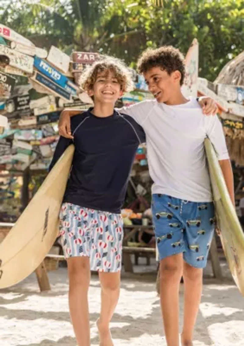 Navy Sustainable LS Rash Top