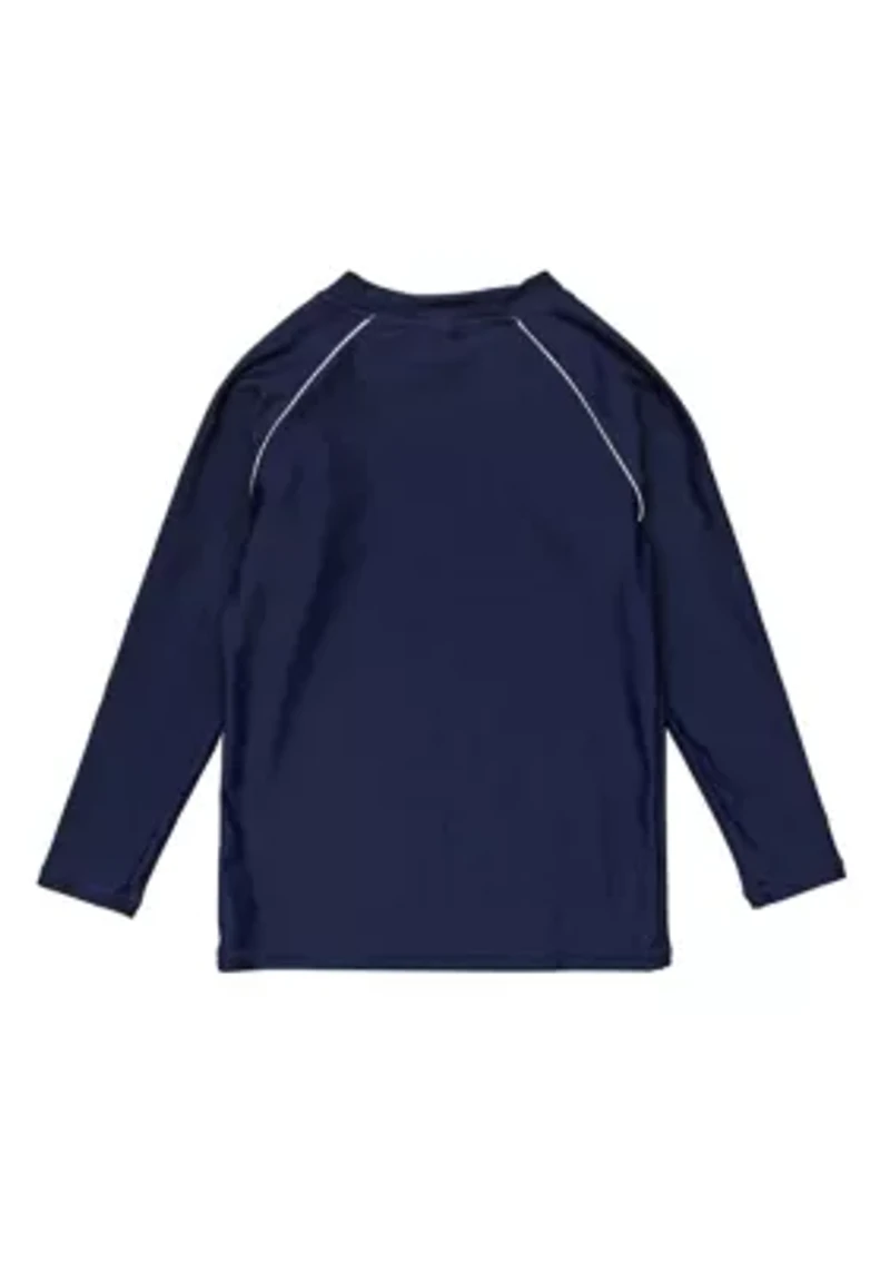 Navy Sustainable LS Rash Top