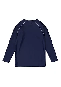 Navy Sustainable LS Rash Top
