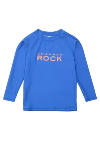Azure Blue Sustainable LS Rash Top
