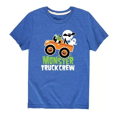 Boys 4-7Monster Truck Crew  Graphic T-Shirt