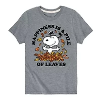 Happiness Is A Pile Of Leaves Graphic T-Shirt