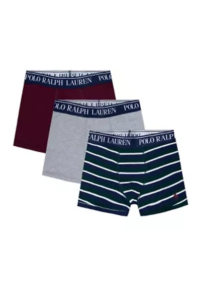 Boys 8-20 Cotton Stretch Boxers - 3 Pack