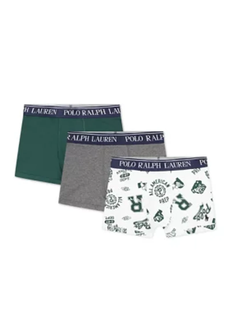 Boys 8-20 Cotton Stretch Boxers - 3 Pack