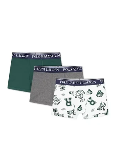 Boys 8-20 Cotton Stretch Boxers - 3 Pack