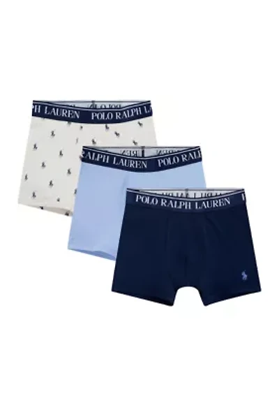 Boys 8-20 Cotton Stretch Boxers - 3 Pack