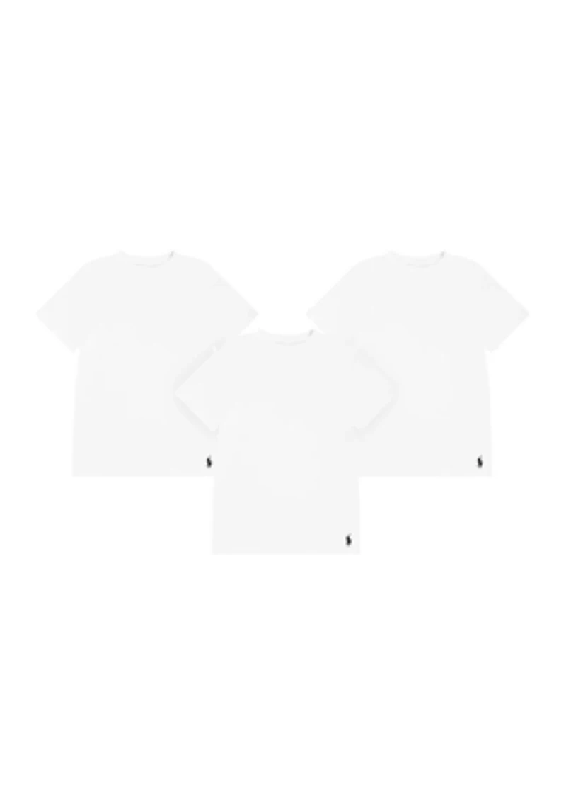 Boys 8-20 Cotton Crew Neck Undershirts - 3 Pack