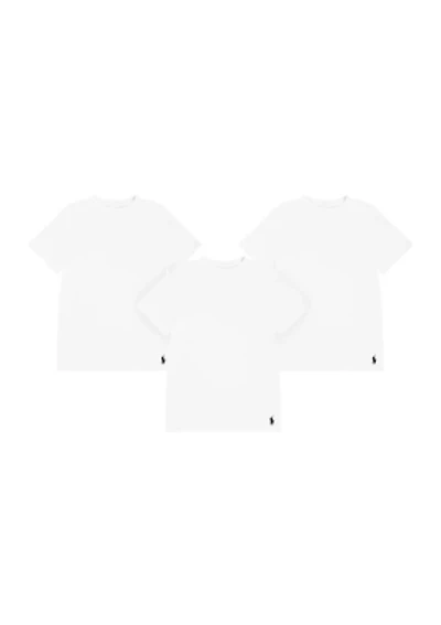 Boys 8-20 Cotton Crew Neck Undershirts - 3 Pack