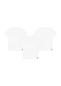 Boys 8-20 Cotton Crew Neck Undershirts - 3 Pack