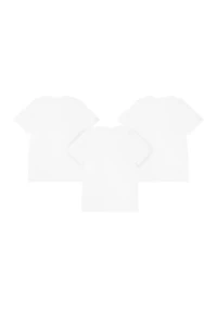 Boys 8-20 Cotton Crew Neck Undershirts - 3 Pack