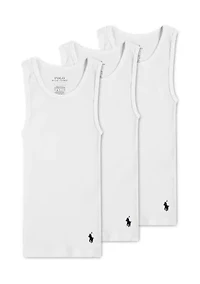 Boys 8-20 Tank Undershirt 3 Pack
