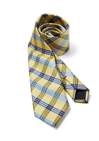 Boys Classic Plaid Tie