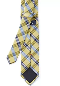 Boys Classic Plaid Tie