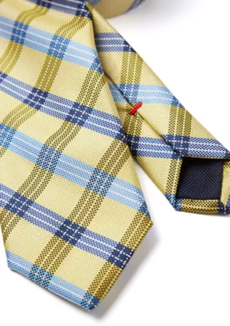 Boys Classic Plaid Tie