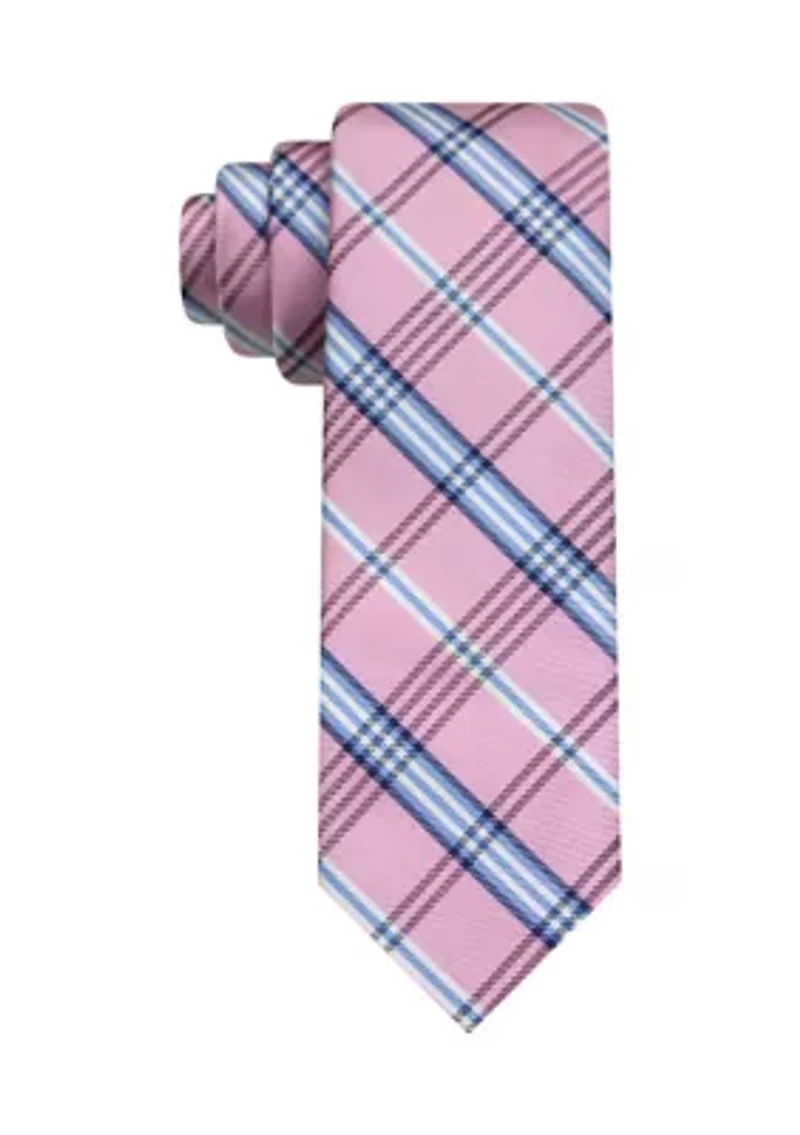 Boys Colorful Classic Plaid Tie