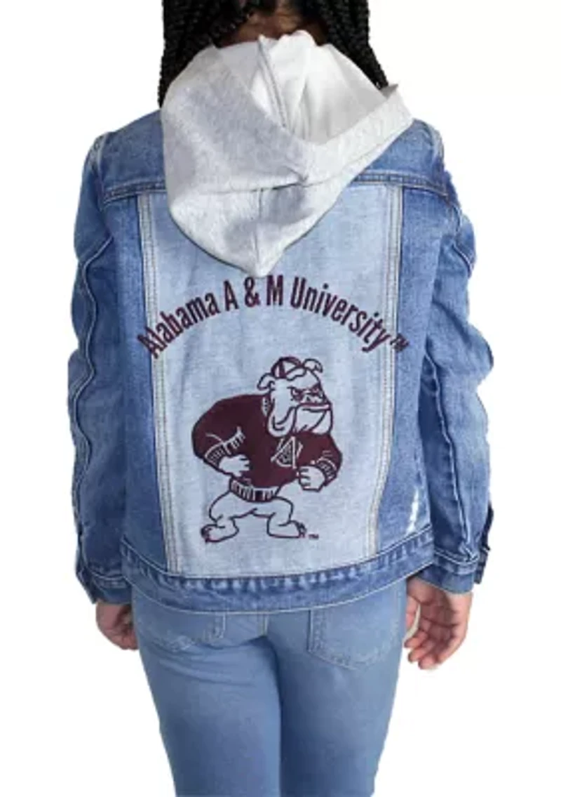 Boys 8-20 NCAA Alabama A&M Bulldogs Hooded Denim Jacket