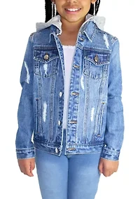 Boys 8-20 NCAA Alabama A&M Bulldogs Hooded Denim Jacket