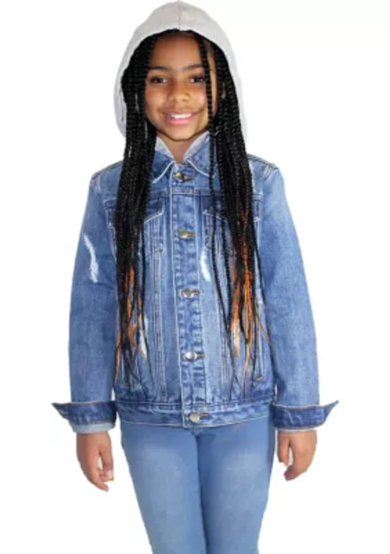 Boys 8-20 NCAA Alabama A&M Bulldogs Hooded Denim Jacket
