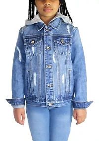Boys 8-20 NCAA Alabama A&M Bulldogs Hooded Denim Jacket