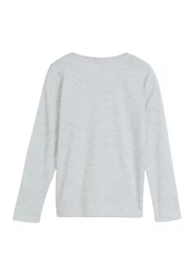 Boys 4-7 Long Sleeve Appliqué T-Shirt