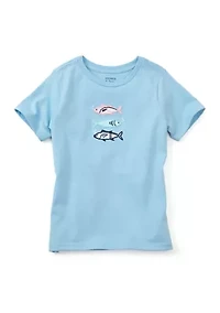 Boys 4-7 Short Sleeve Applique Graphic T-Shirt