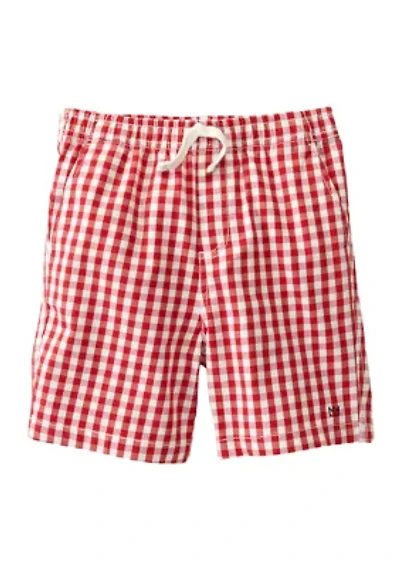 Boys 4-7 Plaid Twill Shorts