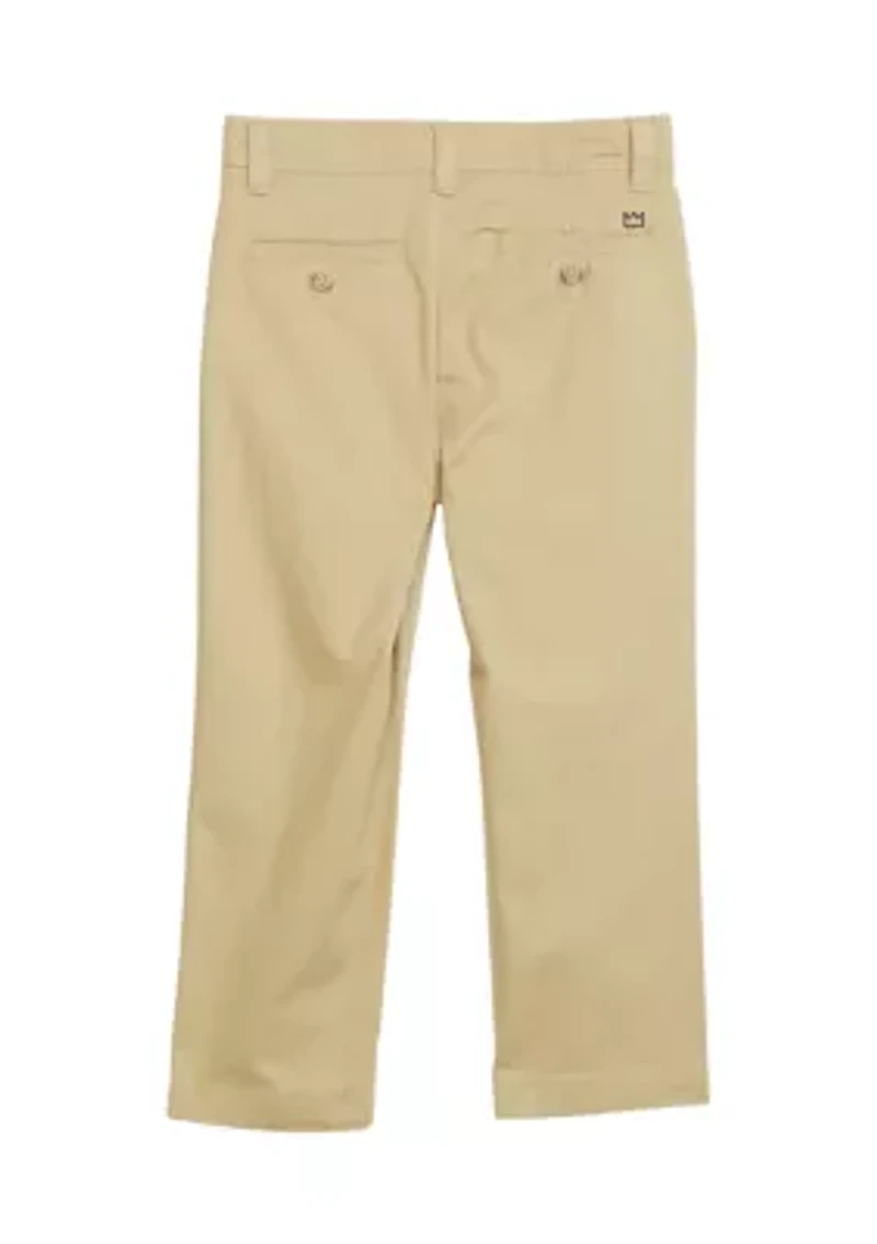 Boys 4-7 Twill Solid Pants