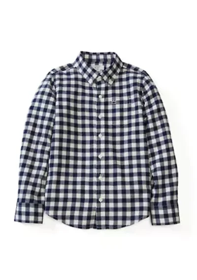 Boys 4-7 Twill Button Down Shirt