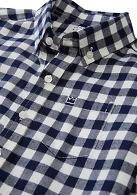 Boys 4-7 Twill Button Down Shirt