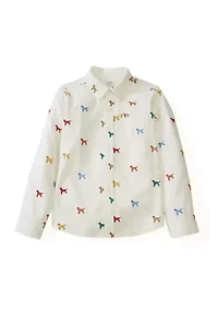Boys 4-7 Printed Twill Shirt