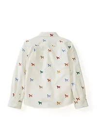Boys 4-7 Printed Twill Shirt
