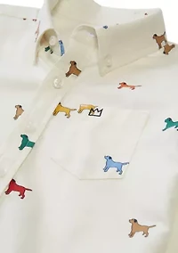 Boys 4-7 Printed Twill Shirt