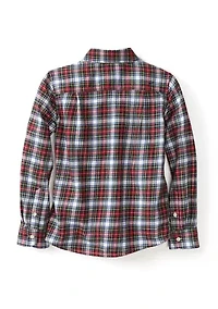 Boy 4-7 Twill Button Down Shirt