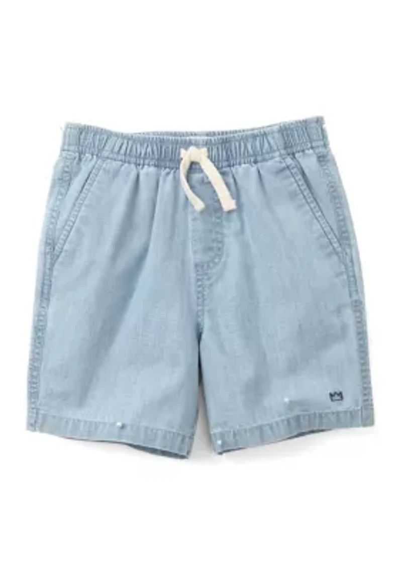 Boys 4-7 Chambray Deck Shorts
