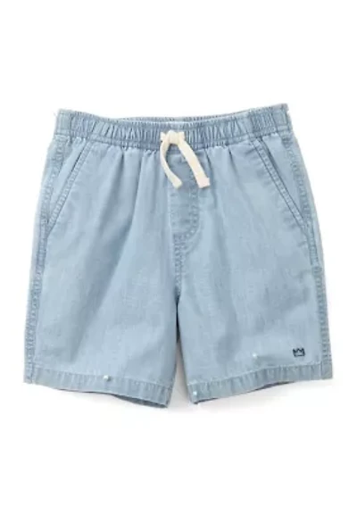 Boys 4-7 Chambray Deck Shorts