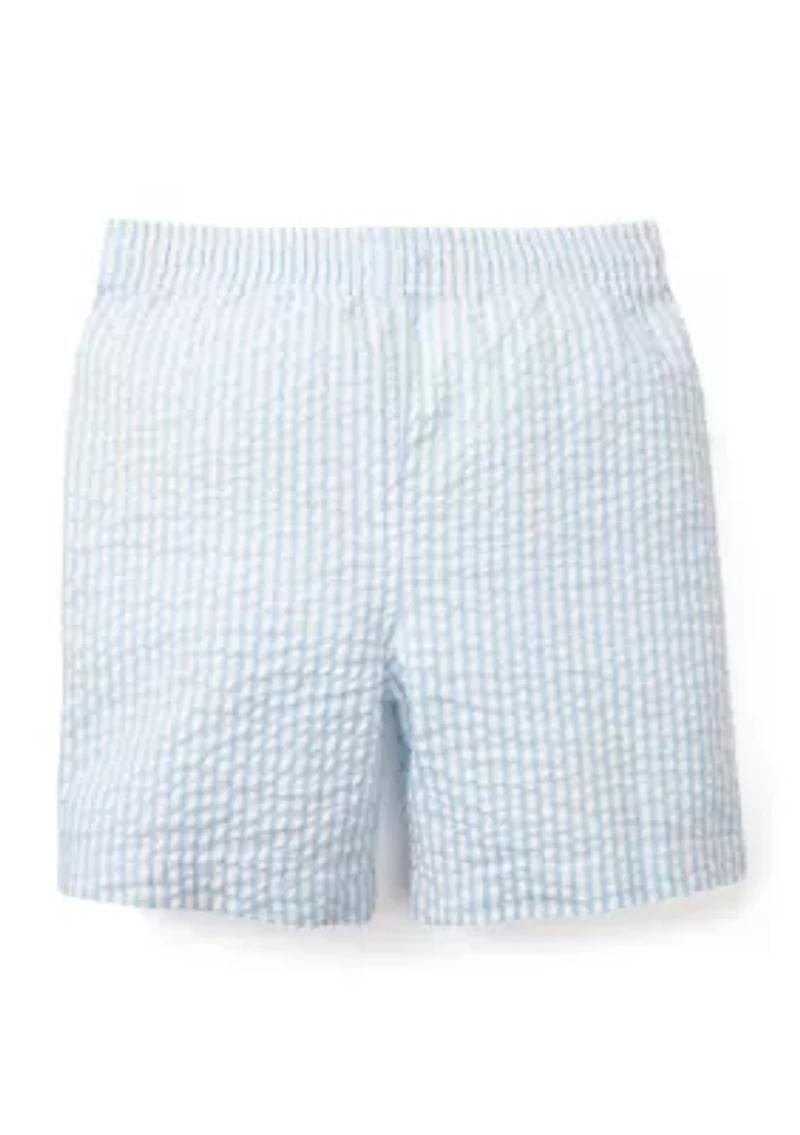 Boys 4-7 Seersucker Deck Shorts