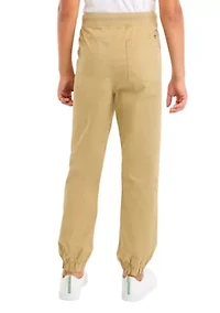 Boys 8-20 Husky Twill Jogger Pants
