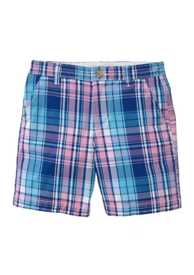 Boys 8-20 Twill Yarn Dyed Shorts