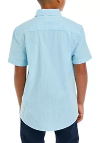 Boys 8-20 Woven Seersucker Shirt