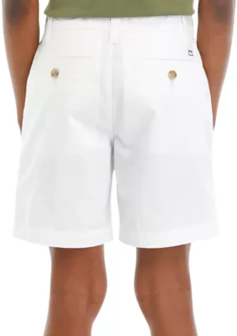 Boys 8-20 Twill Solid Shorts