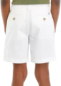 Boys 8-20 Twill Solid Shorts